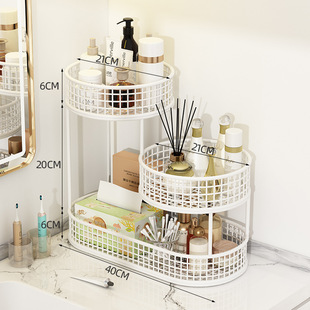 入户门口玄关放钥匙置物架轻奢鞋 摆件收纳盒 柜桌面上多层饰品摆