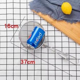 加密25cm不锈钢细密漏勺细网漏勺漏油勺饭店专用漏勺过滤豆浆网