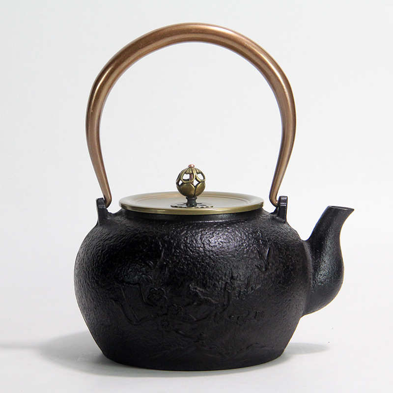 铁壶家用铸日式艺手工搪瓷煮水茶壶泡茶陶涂层炉铁套装电茶具素雅