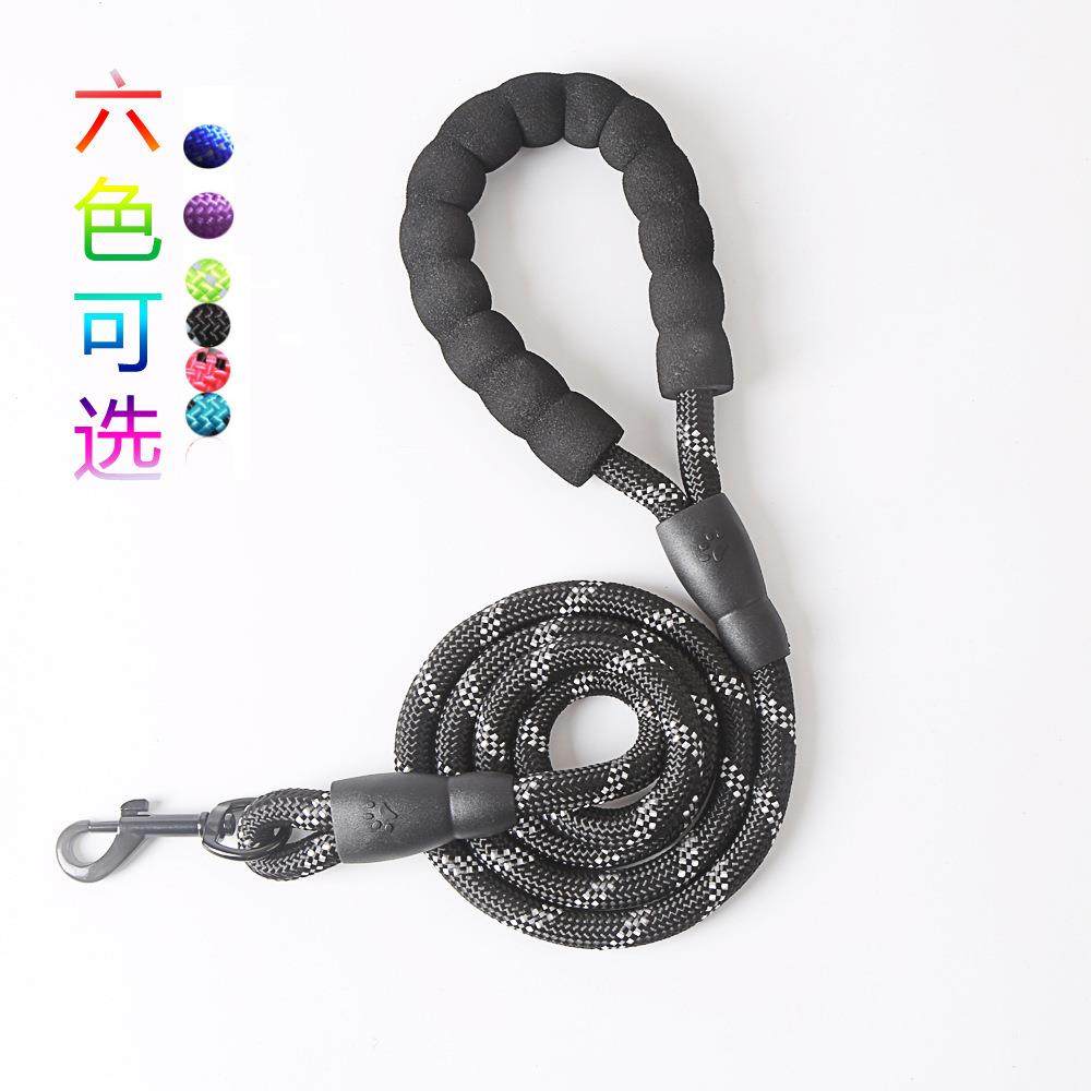 现货外贸简约轻便中小型狗狗泰迪牵引绳 不勒手宠物牵引绳