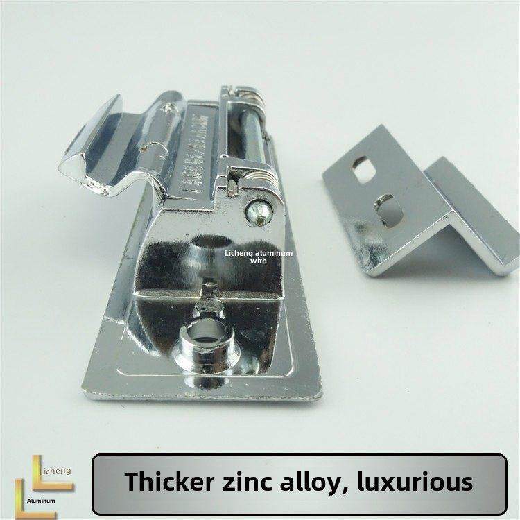 实力荣华老式90型短自动锁铝合金窗扣锁单面锁移动窗户锁推拉窗锁