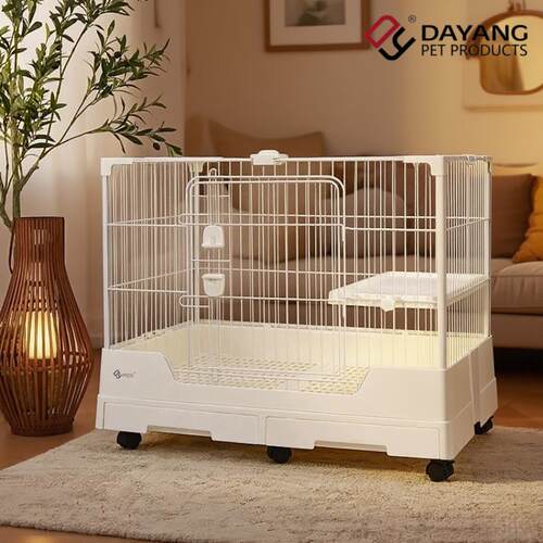 达洋兔笼R81ProR71双抽屉防喷尿兔笼家用大号兔子荷兰猪自动清粪