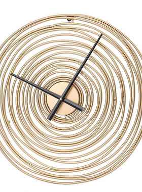 北欧轻奢挂钟壁挂简约大气时尚家居客厅年轮钟表墙面钟表装饰品