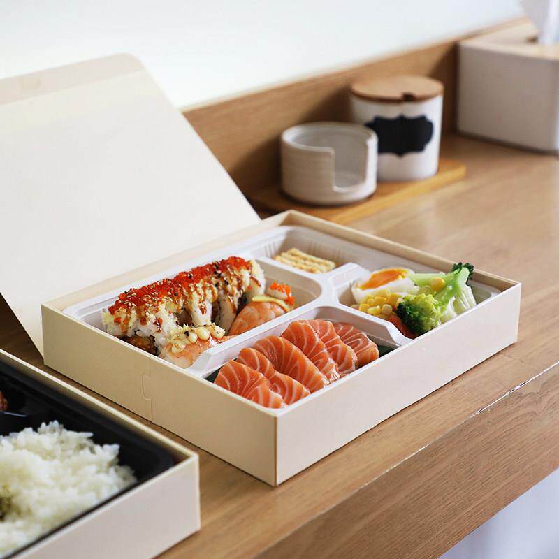 寿司打包盒一次性餐盒日式包装盒外送饭盒木质便当盒日料商用盒子