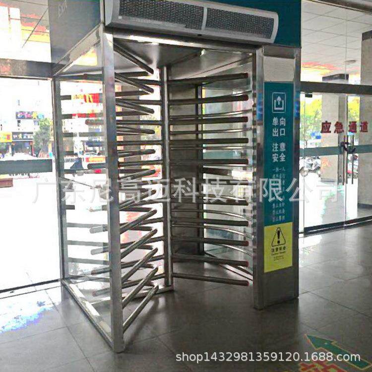 马鞍山三杆式不锈钢梳状单向转闸门汽车客运站单向通行门只出不进