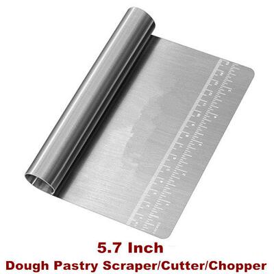 Dough Pastry Scraper Cutter Chopper Separator Scale Knife