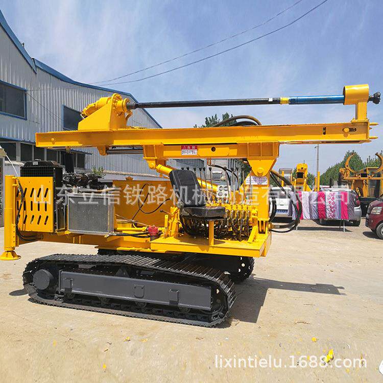 SD-890带式光伏杆打桩锤电 新履型太阳能光伏打桩机 螺旋潜孔钻机