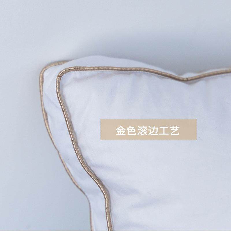 羽亲鹅绒枕成人羽绒枕芯羽绒靠枕羽绒靠垫枕头制作中记忆棉新品