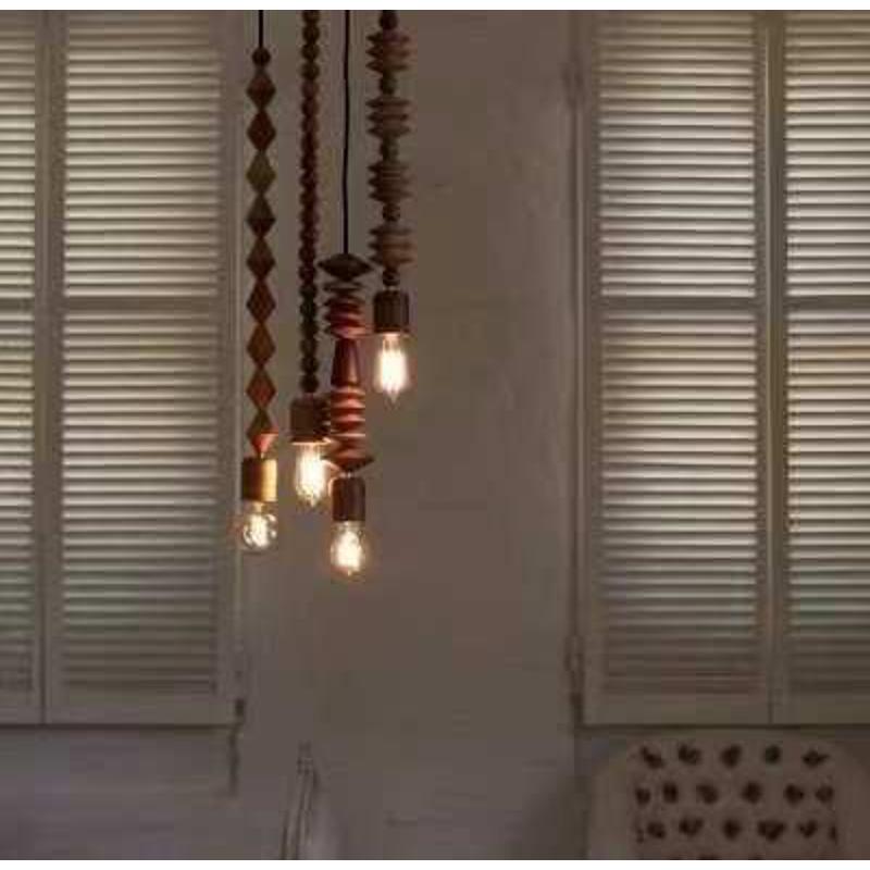 美式乡村实木东南亚风格吊灯创意日式服装店奶茶店咖啡店吧台吊灯