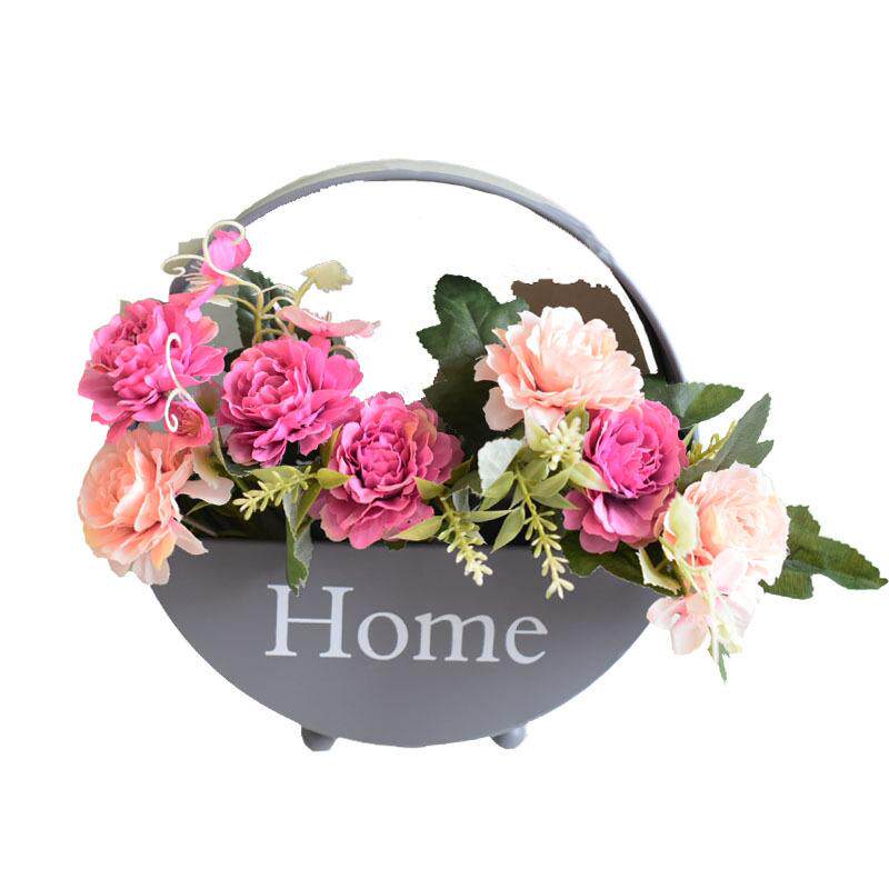 客厅卧室墙面房间假花装饰品墙壁饰墙上创意绿植挂饰挂件仿真壁挂