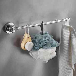卫生间活动毛巾NFX杆全铜杆双洗手间毛带挂钩浴室挂凉件巾旋转毛