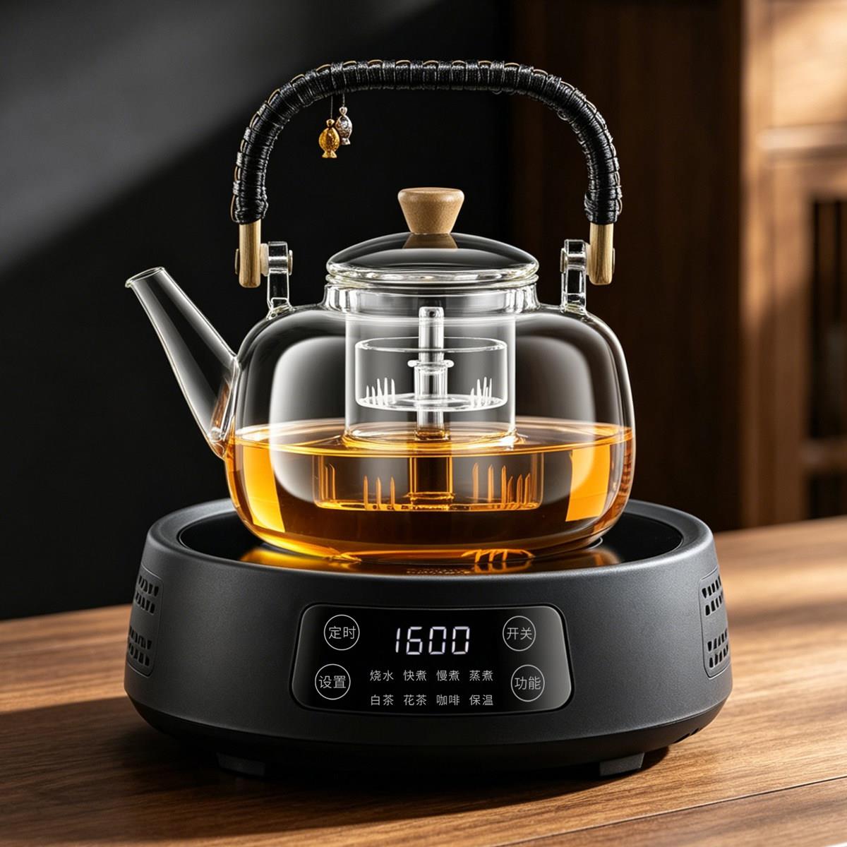 2026新款玻璃小型煮茶器全自动茶壶电陶炉一体泡茶保温养生专用