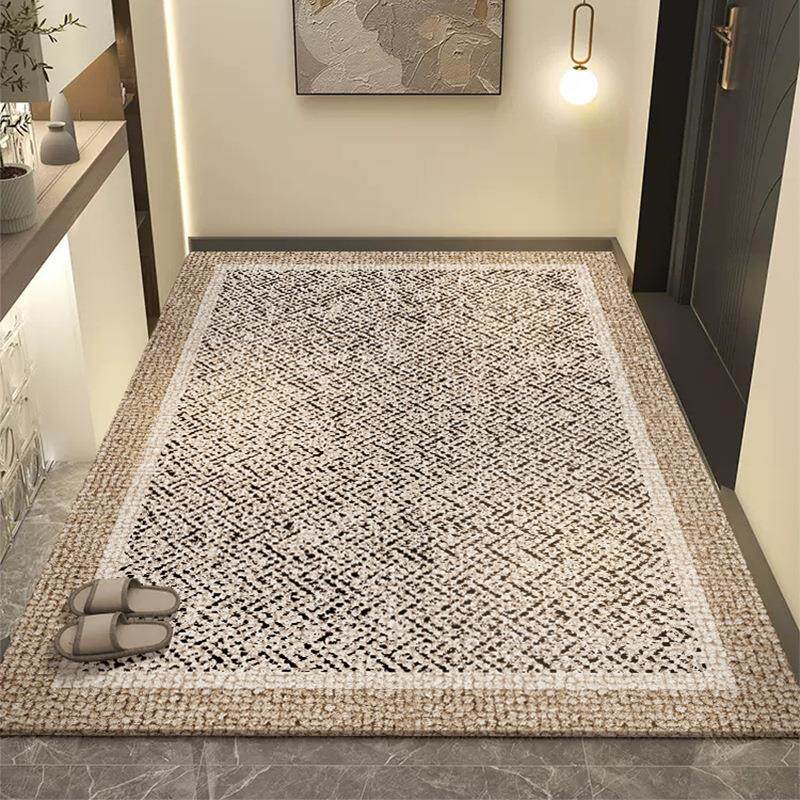 入户门地垫家用高级感别墅大门口防滑脚垫子进门玄关耐脏除尘地毯