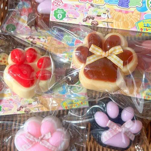 Cat Paw Mochi Taba Squishy Fidget Toy Cute Plush Cat Paw Sil
