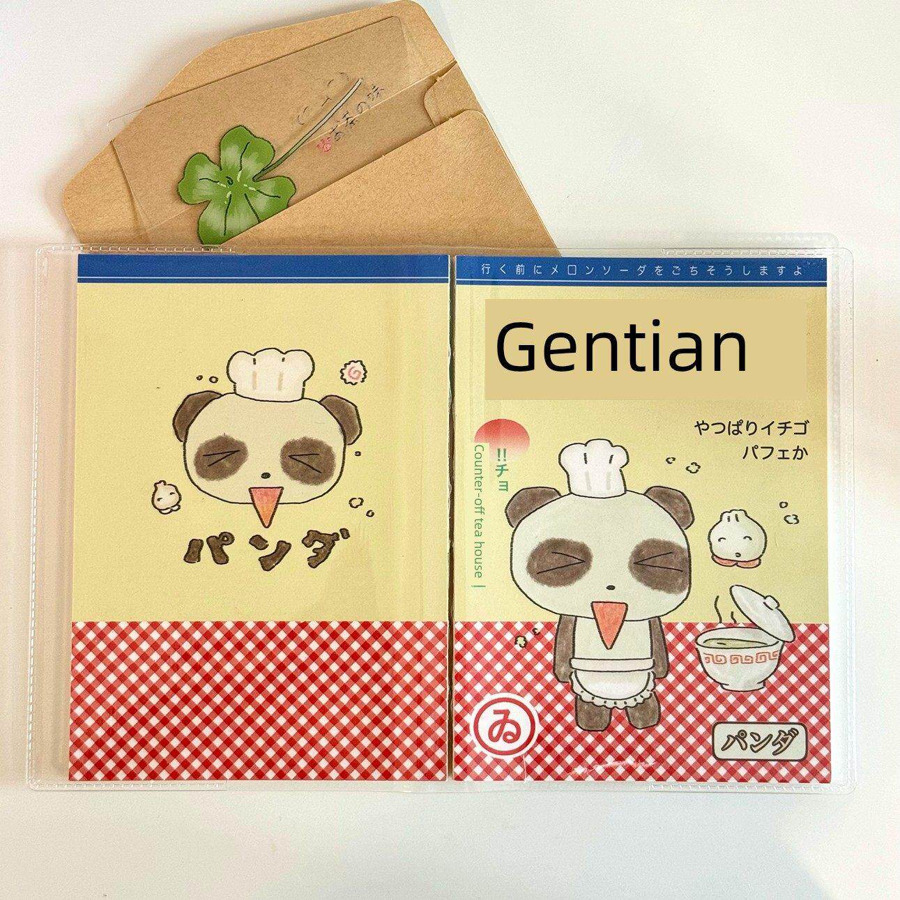 午睡机器狗原创 熊猫饭店 A6手账本定页裸脊可平摊 手账拼贴