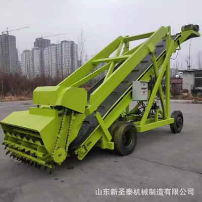 青贮窖池取料机高空作业自走式青贮取料机牛场养殖青储扒草机