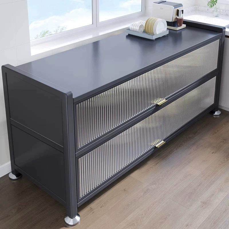 带门厨房置物架落地多层储物柜多功能微波炉烤箱餐边碗柜收纳柜子,厨房/烹饪用具,厨房置物架/置物柜/角架,淘宝优惠券,粉丝福利购,淘宝优惠卷