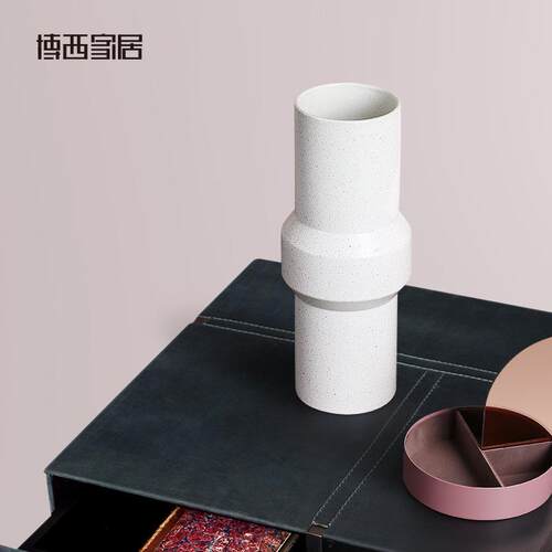 玄关装饰品 软west客厅家居工艺品白色花瓶简约best陶瓷摆件瓷器