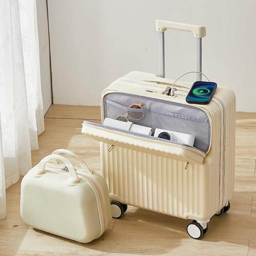 高档2025新款前开登机口行箱行李箱1寸短途旅拉杆箱女孩儿8童20寸