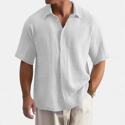 Men's collar short sleeved shirt men's minimum batch