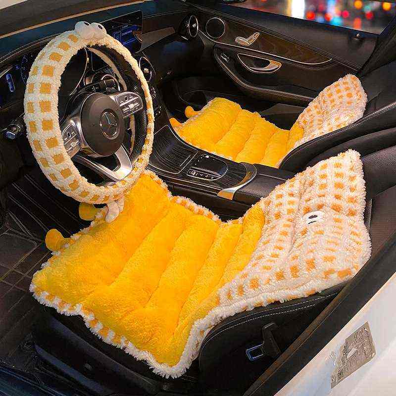 汽车坐垫冬季座椅毛绒车载加绒垫子可爱四季座垫通用腰靠一体防寒,居家布艺,美臀垫/保健坐垫,淘宝优惠券,粉丝福利购,淘宝优惠卷