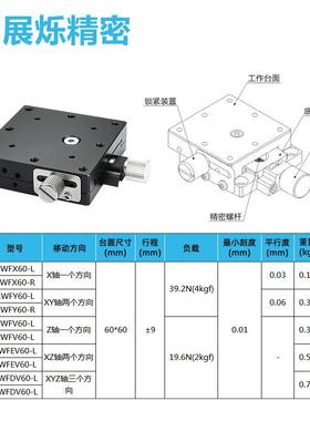 微型手动微调平XEG/XYE0G60/EJGJ02台/EJK2/XZE/XYZEG燕尾槽HLS滑