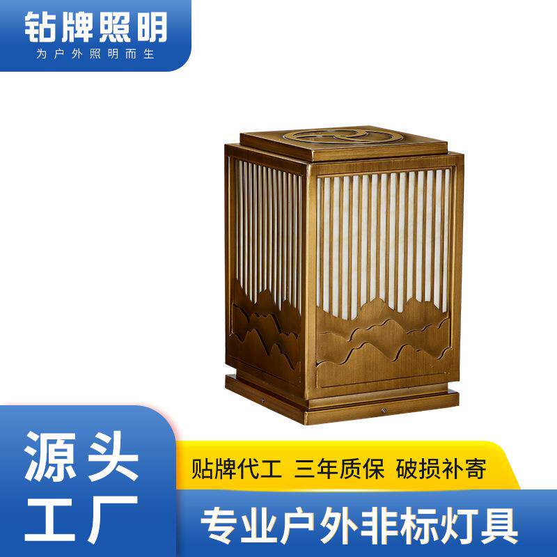 大门防水户外广场公园柱头灯围墙灯室外庭院灯别墅欧式灯防水节能