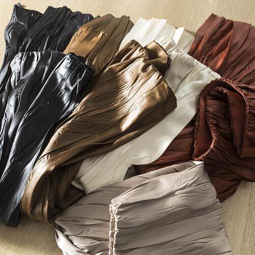 Pearlescent luster, elastic and high waisted, slimming and