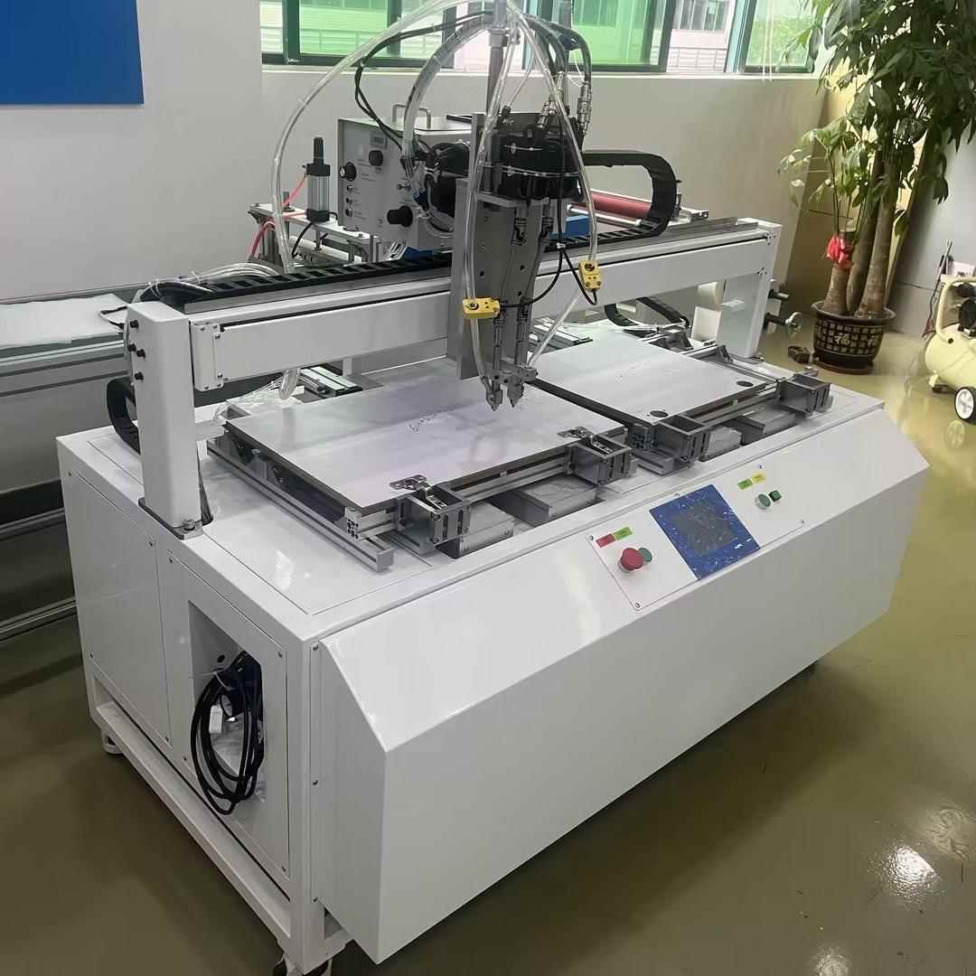 落地式双头吹气式自动锁螺丝机家具合页自动打螺丝双头螺丝机