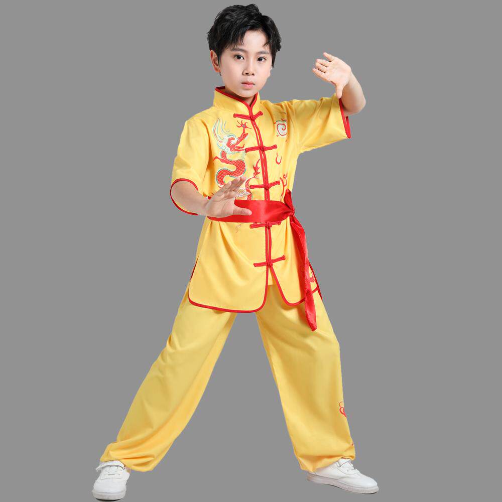 高档新款鼓打服舞龙舞狮腰表演男服女生秧歌服装鼓服武术练功服演