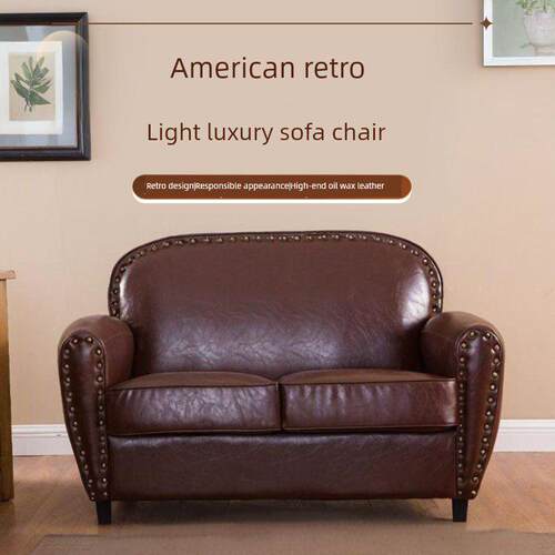 覆古小公寓沙发单人双人三人店服装店咖啡厅酒吧工业风格美式欧洲