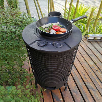 柴火灶取暖炉家用烧木柴可移动户外野炊柴火炉烧水烧饭多功能