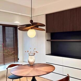 法式 民宿灯 中古风餐厅吊灯复古卧室书房吧台饭厅藤编魔豆灯日式