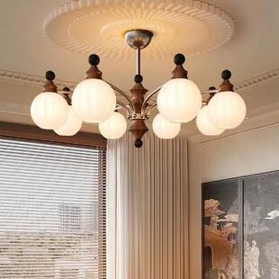 中古风高级感主卧室房间吊灯 灯饰法式 美式 复古客厅吊灯2025新款