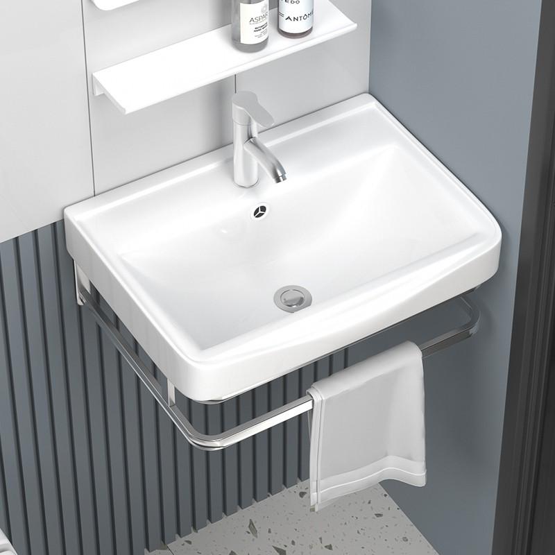 免打孔洗脸盆家用塑料简易洗手盆儿童洗漱台小洗手池台上迷你三角