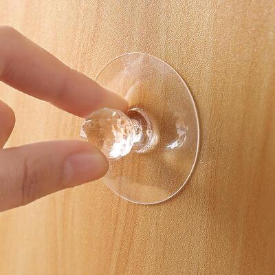 Invisible cabinet door pulls, no-drill adhesive self-stick s