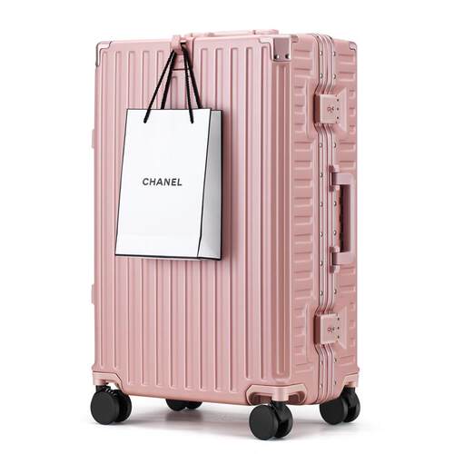 正品玖PC铝框行李箱索2寸28箱万向轮拉6杆女24寸20旅行箱子密码皮