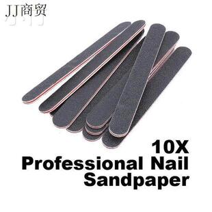 10PCS Sanding Nail File Nail Art Buffer Salon Glitter Tools