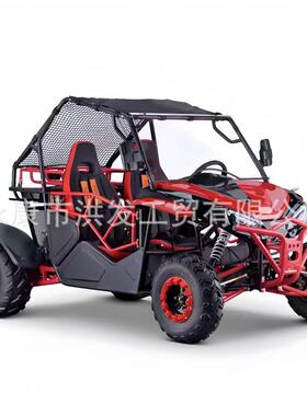UTV卡丁车四轮越野车230cc全地形车成人双座汽油款轴传动钢管车