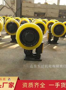 L25单轮滚轮罐耳厂家 煤矿罐笼提升设备罐道轮 煤矿用导向轮