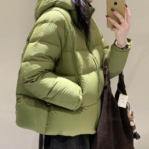 韩系连帽棉服女装2026年新款冬季独特超好看今年流行短款小个子冬