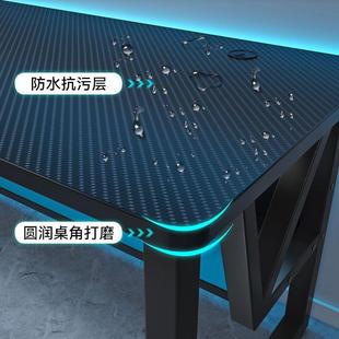 URA家用学生学习桌工作台台简长方形卧室 电简竞桌子约易电脑桌式