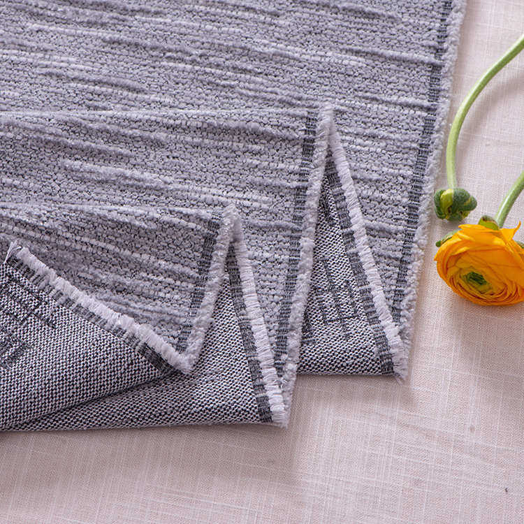 新款色织提花雪尼尔面料梭织高克重抱枕沙发套布料雪尼尔布料布匹