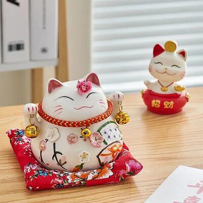 Aesthetic Maneki Neko Miniature Home Decor Minimalism Living