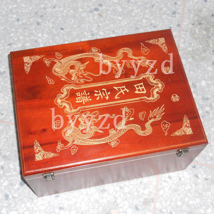 现货zp木制家宗谱箱谱族谱盒一个起订谱盒件盒房产盒证礼可订文姓