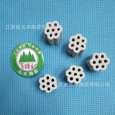 反应器填料 开孔瓷柱 耐酸耐碱