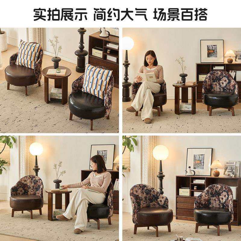 单人沙发可旋转发小实户型单人椅家用懒人沙旋转沙发椅子超舒服木
