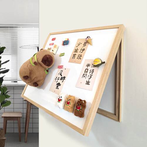 实木白板电闸黑板留言板电表箱装饰画 画磁吸装饰画 画电箱遮挡配