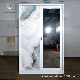 01室可收柜纳款 无异味简推新拉门衣橱 钢制衣落地家用约卧KM