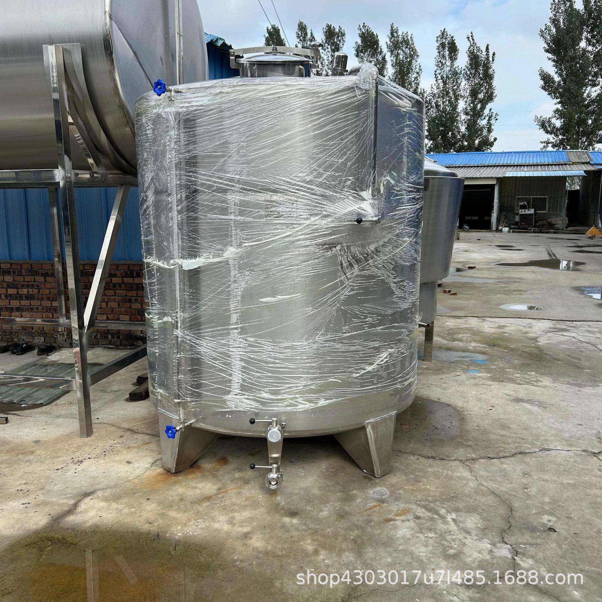 不锈钢5立方储水罐304工业用水储蓄罐立式液体储存容器